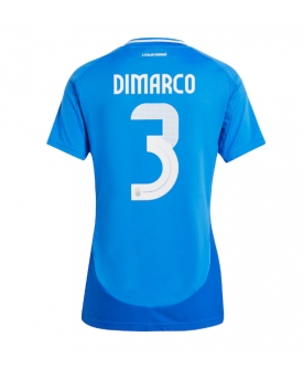 Italia Federico Dimarco #3 Maglia Gara Casa Repliche Europei 2024 Donna Italia Federico Dimarco #3 Maglia Gara Casa Repliche Europei 2024 Donna